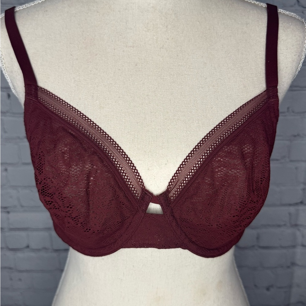 {Soma} Burgundy Lace Bra